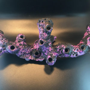 Long 12 hole magnetic frag rock branch display