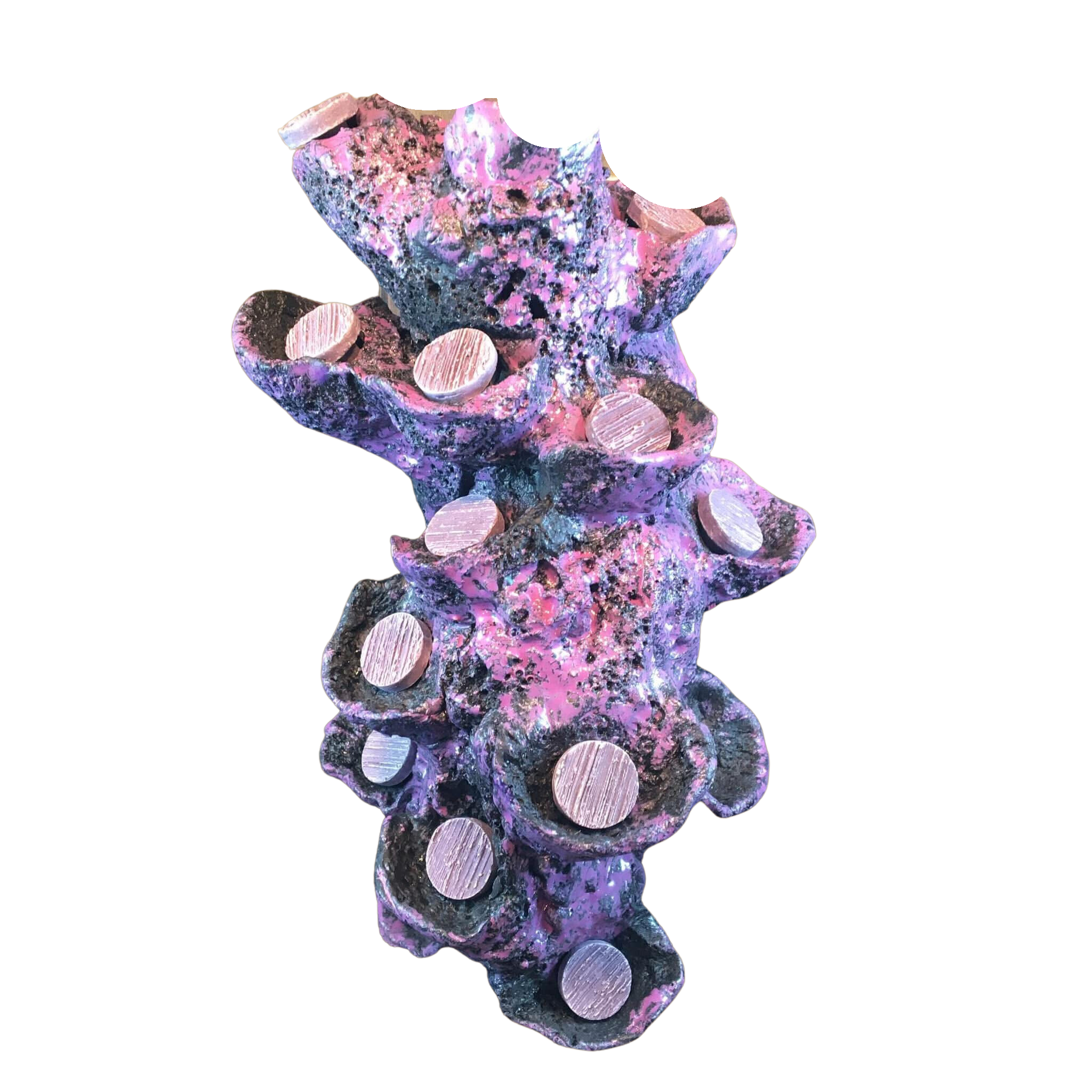15 holed vertical frag rock display - Aqua Rocks
