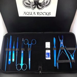 Aquarocks premium 10 piece coral fragging kit Titanium Blue
